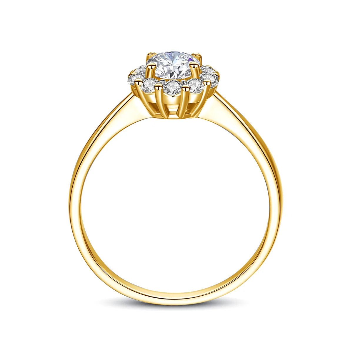 Deva Real 925 Sterling Moissanite Diamond Silver Rings Style 2