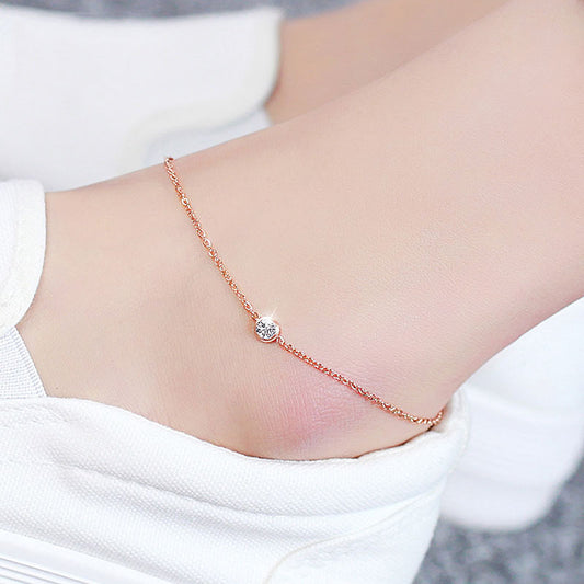 Deva Simple Stainless Steel Chain Ankle Anklet | Anklets For Women