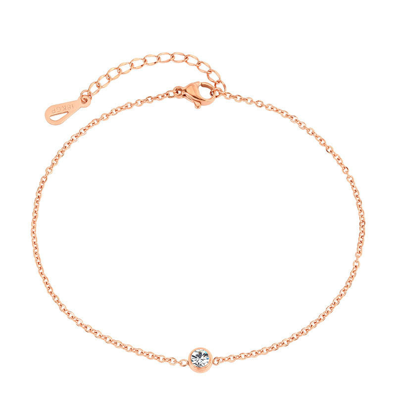 Deva Simple Stainless Steel Chain Ankle Anklet | Anklets For Women | Silver Anklets