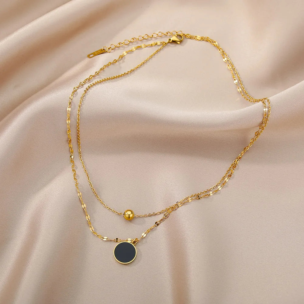 Deva Sleep Tracker Stainless Steel Fashion Necklace All View