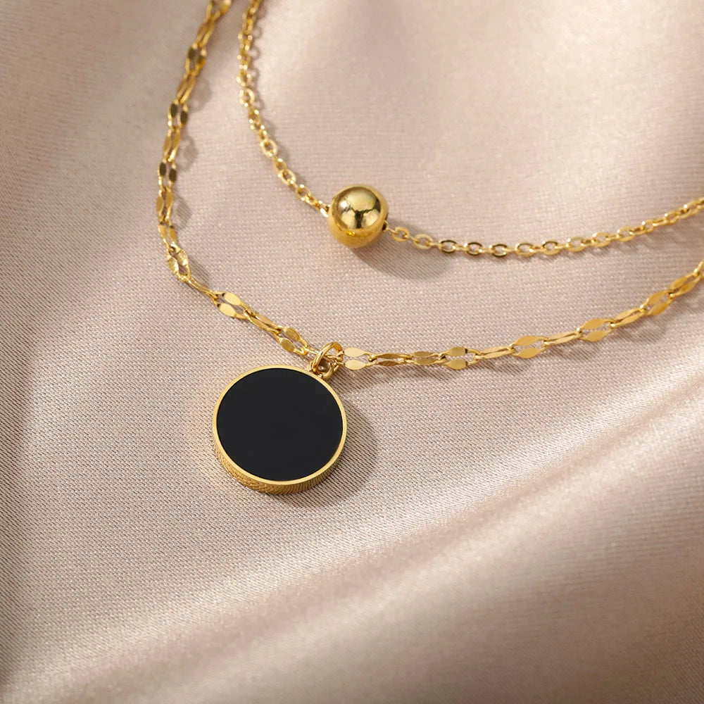 Deva Sleep Tracker Stainless Steel Fashion Necklace new Close View