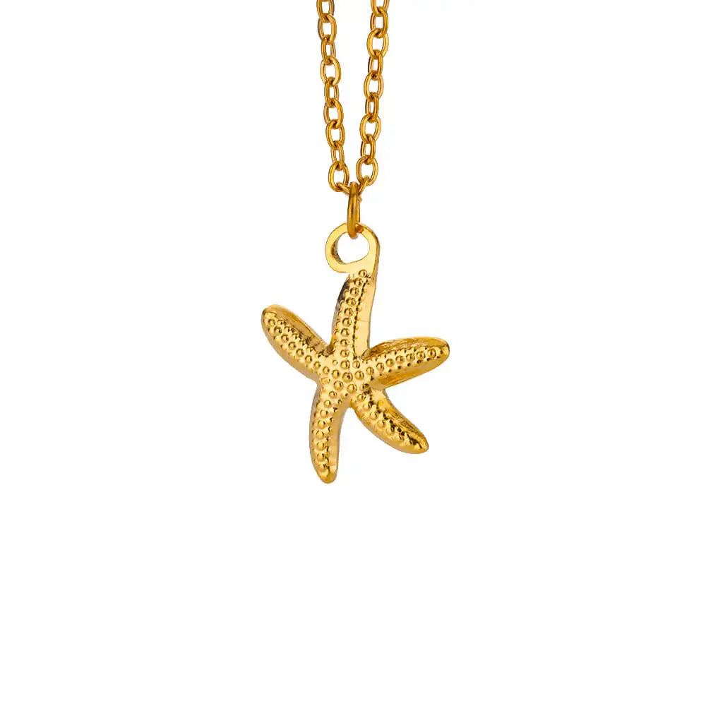 Deva Starfish Stainless Steel Fitness Tracker Necklaces | Fashion Necklaces | Stainless Steel Necklaces