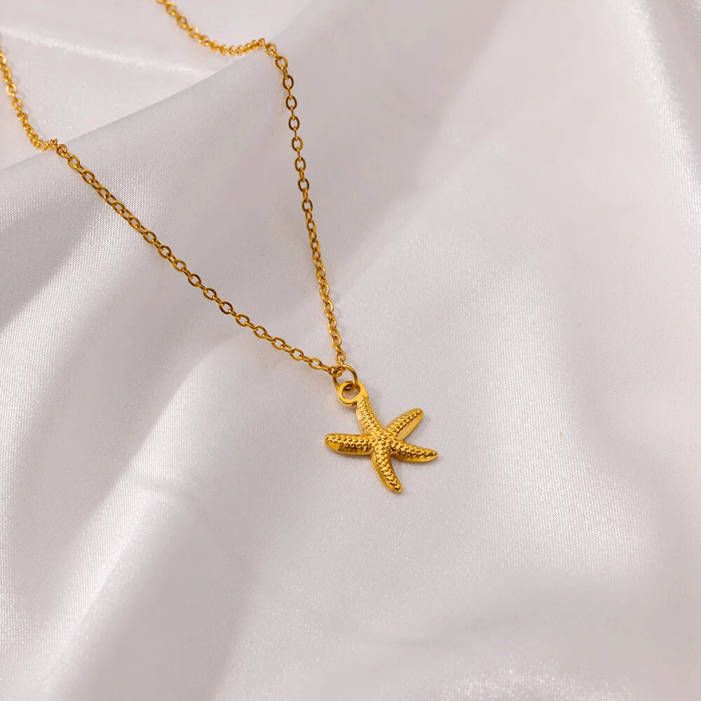 Deva Starfish Stainless Steel Fitness Tracker Necklaces | Fashion Necklaces