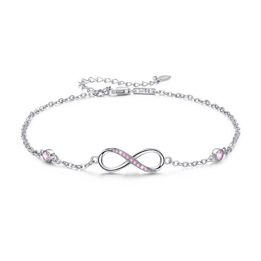 Deva White Gold Plated 925 Silver Anklets | Anklets for Women