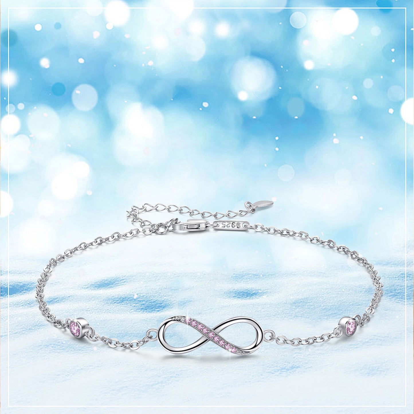 Deva White Gold Plated 925 Silver Anklets | Anklets for Women