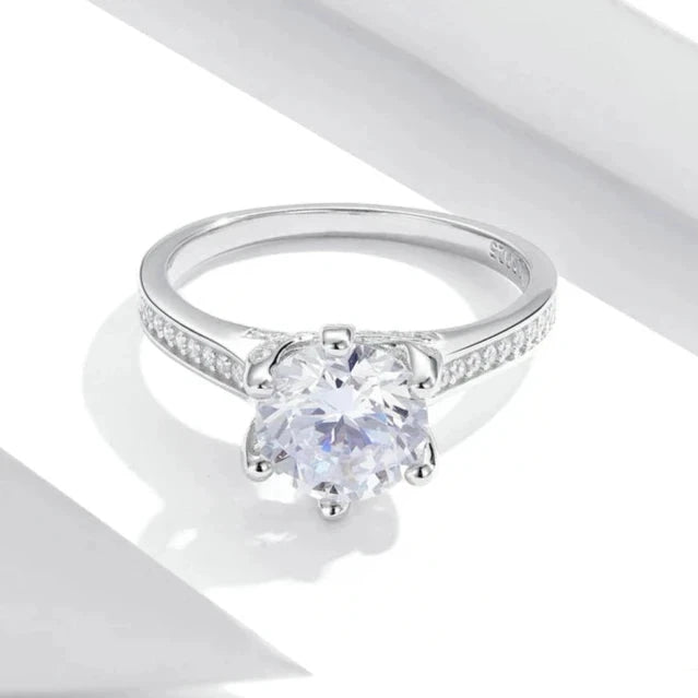 H7a1aaDeva Fine 100% 925 Sterling Silver Prong Setting Rings Unique Shot Close