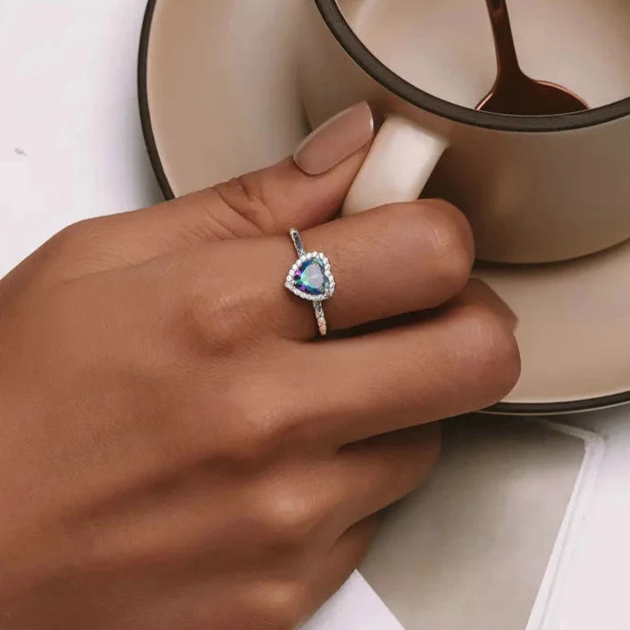 Deva 925 Sterling Silver Vintage Heart Ring