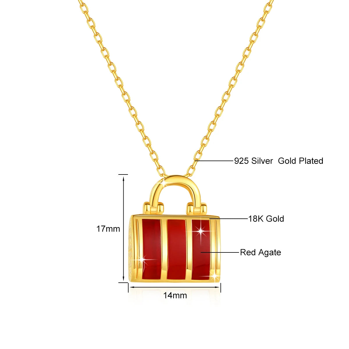 Deva Pure 18K Gold Lock Necklace