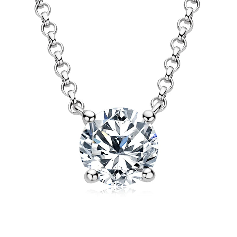 Deva 1CT 2CT 3CT Moissanite Pendant Necklace