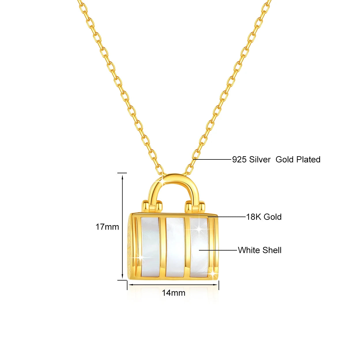 Deva Pure 18K Gold Lock Necklace