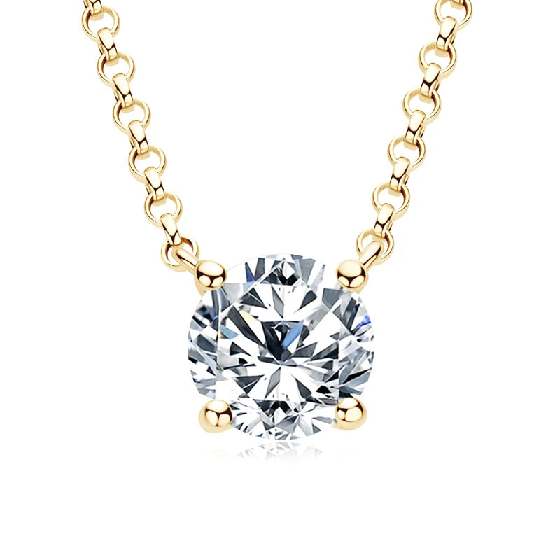Deva 1CT 2CT 3CT Moissanite Pendant Necklace