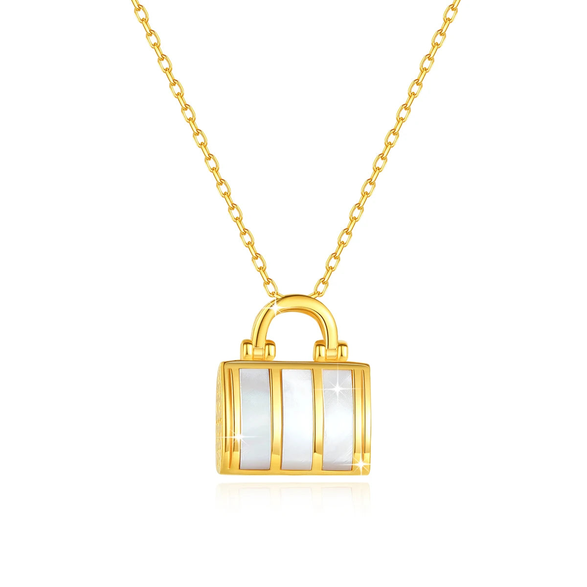 Deva Pure 18K Gold Lock Necklace